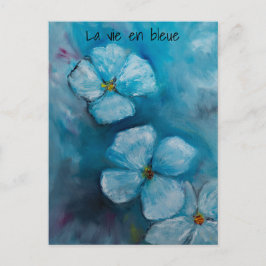 Blue blossoms „la vie en bleue“  postkarte ポストカード