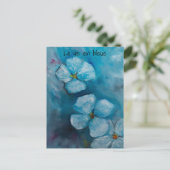 Blue blossoms „la vie en bleue“  postkarte ポストカード (スタンド正面)