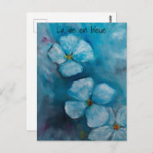 Blue blossoms „la vie en bleue“  postkarte ポストカード (正面/裏面)