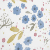 Blue Blossoms Watercolor Seamless Pattern 壁紙 (縫い目)