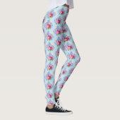 Blue Blumenstrauss Leggings レギンス (右)