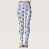Blue Blumenstrauss Leggings レギンス (正面)