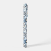 Blue & Blush Botanical Watercolor iPhoneケース (右側面)