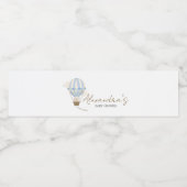 Blue Boho Bear Baby Shower  ペットボトルラベル (シングルラベル)