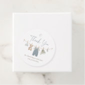 Blue Boho Boy Baby Clothes Baby Shower フェイバータグ (インサイチュ)