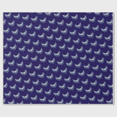 Blue Boho Fringe  ラッピングペーパー (フラット)