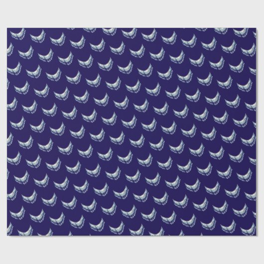 Blue Boho Fringe  ラッピングペーパー (フラット)