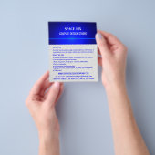 Blue Bokeh Guilloché Design, Graphic Designer チラシ (手)