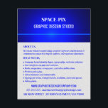 Blue Bokeh Guilloché Design, Graphic Designer チラシ<br><div class="desc">Blue Bokeh Guilloché Design,  Graphic Designer Advertising Flyers By The Business Card Store.</div>
