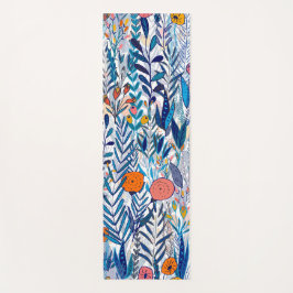 Blue Bold Wildflowers ヨガマット