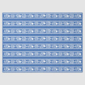 Blue Bone Inlay Floral Border Decoupage Paper 薄葉紙 (正面)