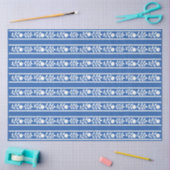 Blue Bone Inlay Floral Border Decoupage Paper 薄葉紙 (クラフト)
