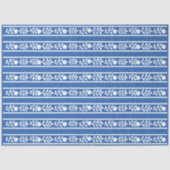 Blue Bone Inlay Floral Border Decoupage Paper 薄葉紙 (正面)