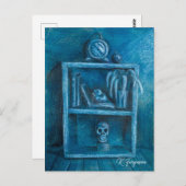 Blue Bookcase Postcard ポストカード (正面/裏面)