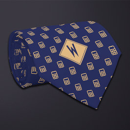 Blue Bookkeeper Calculator ネクタイ