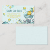 Blue Books for Baby - Baby Shower Book Request エンクロージャーカード (正面/裏面)