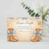 Blue Boots And Bows Boy Diapper Raffle エンクロージャーカード (スタンド正面)