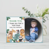 Blue Born Two Be Wild Flat Thank You Card サンキューカード (スタンド正面)
