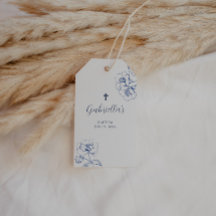 Blue Botanical Floral Baptism 