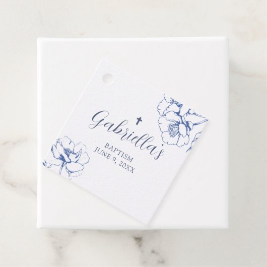 Blue Botanical Floral Baptism フェイバータグ (インサイチュ)