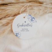 Blue Botanical Floral Baptism  フェイバータグ