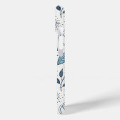 Blue Botanical Geometric Doodle Case-Mate iPhoneケース (裏面 / 左)