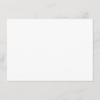 Blue Botanical Modern Wedding Thank You Card 招待状