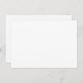 Blue Botanical Modern Wedding Thank You Card 招待状 (正面/裏面)