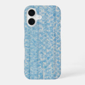 Blue Botanical Stripe Phone Case iPhone 16ケース (裏面)