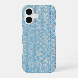 Blue Botanical Stripe Phone Case iPhone 16ケース