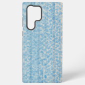 Blue Botanical Stripe Phone Case Samsung Galaxyケース (裏面)