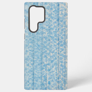 Blue Botanical Stripe Phone Case Samsung Galaxy S22 Ultraケース