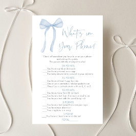 Blue Bowコケット男の子あなたの電話ゲームの中に何がある