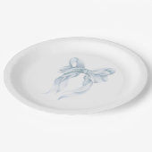 Blue Bow  ペーパープレート (アングル)