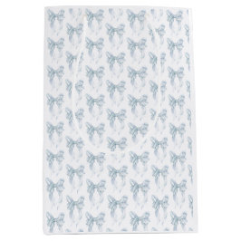 Blue Bow  ミディアムペーパーバッグ