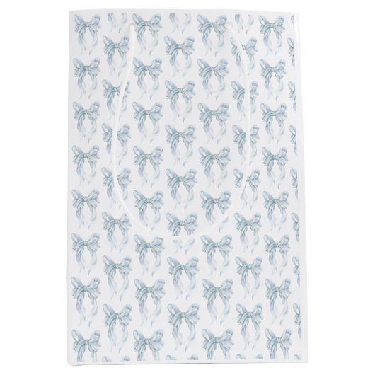 Blue Bow  ミディアムペーパーバッグ (正面)