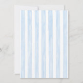 Blue Bow Baptism Invitation 招待状 (裏面)