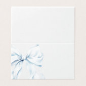 Blue Bow - Baptism Place Cards (外部フラット)