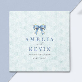 Blue Bow Engagement Invitation – Japanese Style ゲストブック