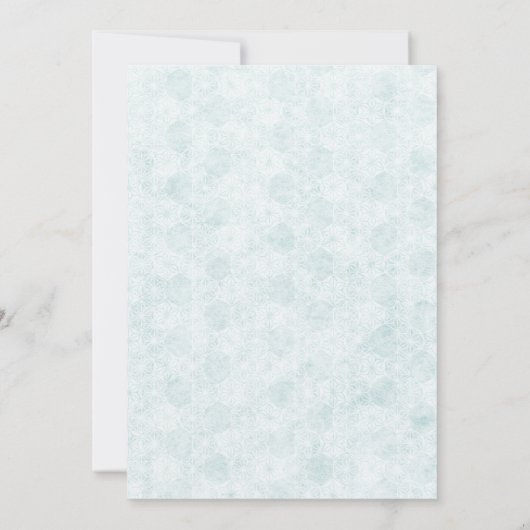 Blue Bow Engagement Invitation – Japanese Style 招待状 (裏面)