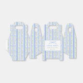 Blue Bow Floral Graduation フェイバーボックス (折り畳みなし)