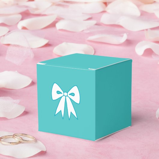 Blue Bow Gift Boxes フェイバーボックス (ウェディング)