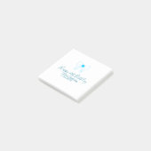 Blue bow happy 21st birthday name date girlstylish ポストイット (アングル)