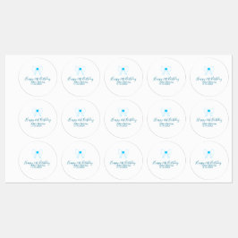 Blue bow happy 21st birthday name date girlstylish ラベル