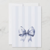 Blue bow its a boy baby shower 招待状 (裏面)