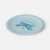 Blue Bow Magical Girl Birthday ペーパープレート (アングル)