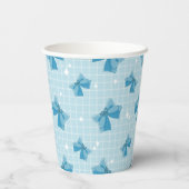 Blue Bow Magical Girl Birthday 紙コップ (裏面)