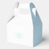 Blue Bow Ribbon Baby Girl Shower フェイバーボックス (裏面)