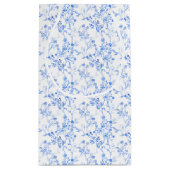 Blue Bow Watercolor Wreath Grandmillenial スモールペーパーバッグ (裏面)