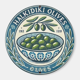 Blue Bowl Greek Olive Picture Design マグネット
